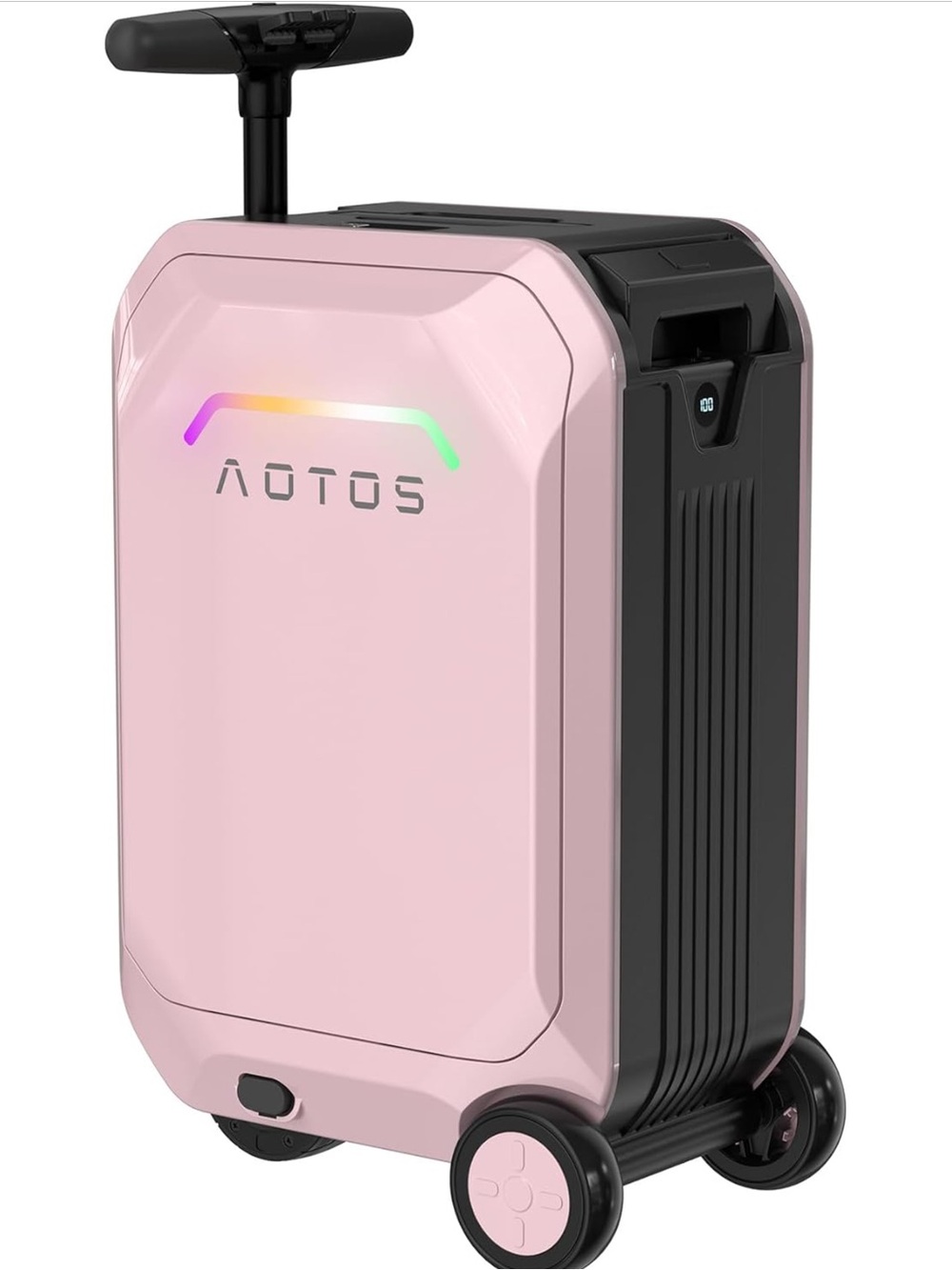 Pink Compact Ride-On Carry-On Luggage